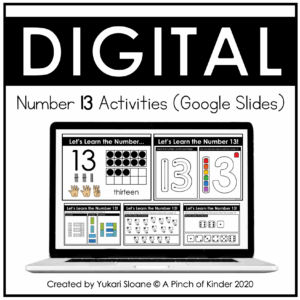 Digital Number 13 Activities Cover