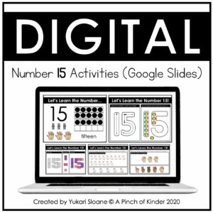 Digital Number 15 Activities Cover