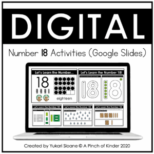 Digital Number 18 Activities Cover