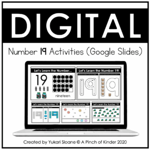 Digital Number 19 Activities Cover