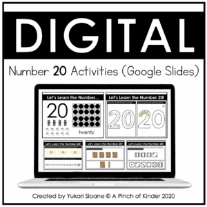 Digital Number 20 Activities Cover