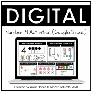 Digital Number 4 Activities Cover