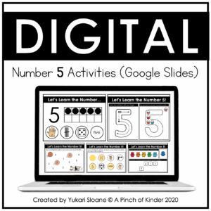 Digital Number 5 Activities Cover