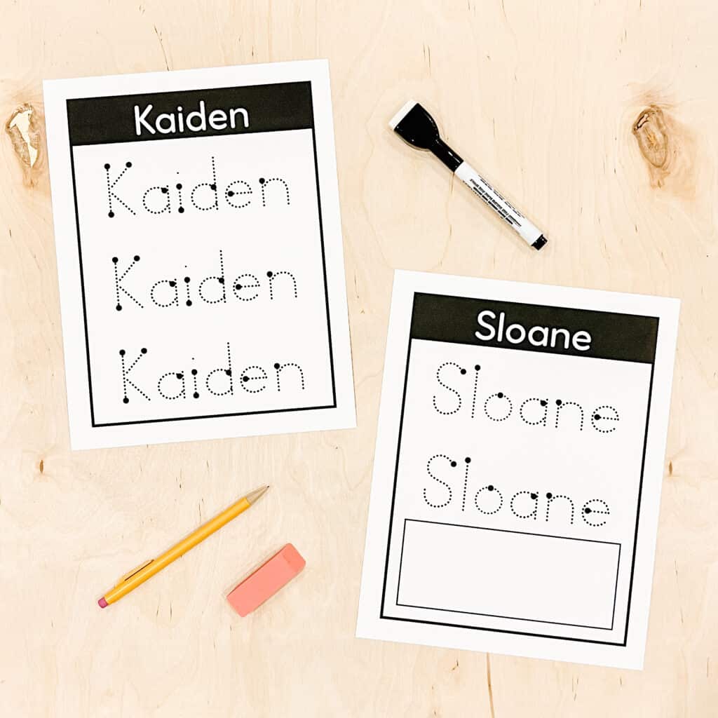 Editable Name Activities for Kindergarten | Name Practice Printables | FREE 5