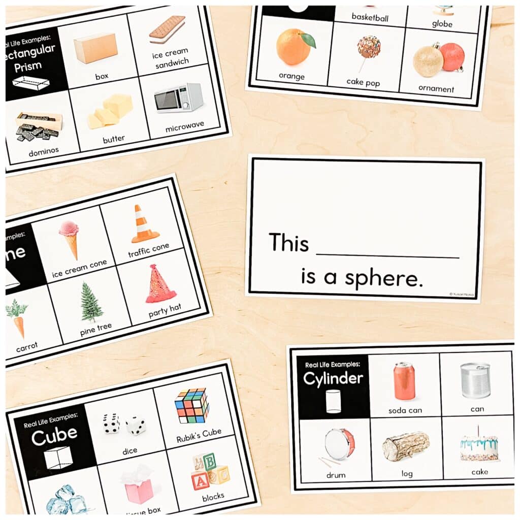 Kindergarten 3D Figures Lessons & Centres 6