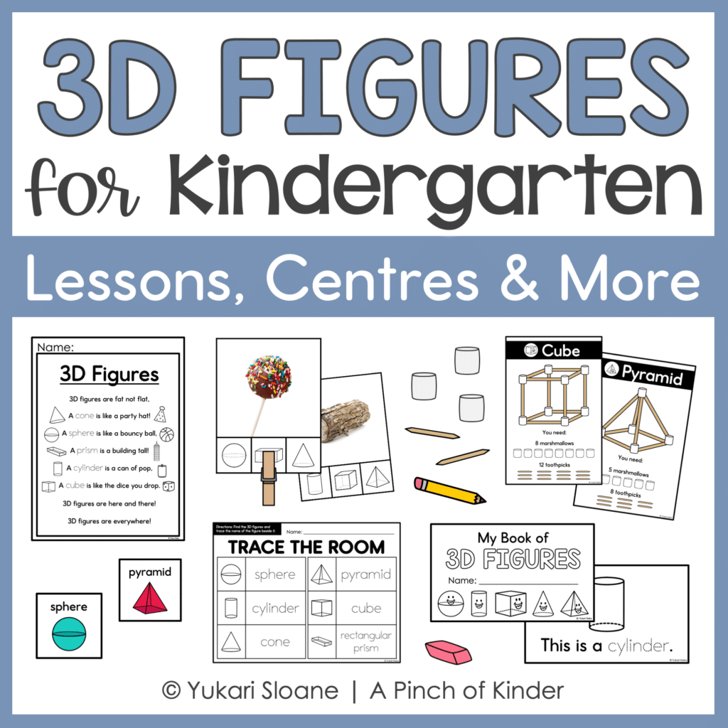 Kindergarten 3D Figures Lessons & Centres | Ontario 2026 Aligned Cover