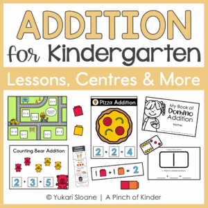 Kindergarten Addition Lessons & Centres | Ontario 2026 Aligned Cover