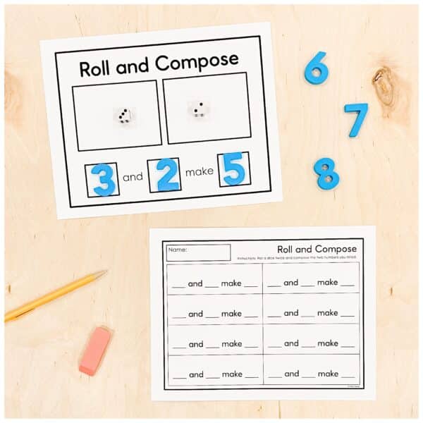 Kindergarten Composing Numbers Lessons & Centres 1 Kindergarten Composing Numbers Lessons & Centres 1