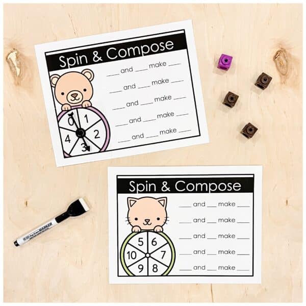 Kindergarten Composing Numbers Lessons & Centres 6 Kindergarten Composing Numbers Lessons & Centres 6