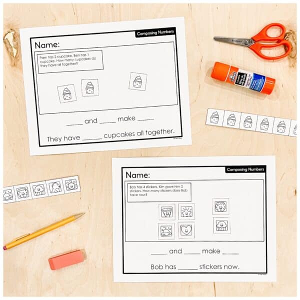 Kindergarten Composing Numbers Lessons & Centres 7 Kindergarten Composing Numbers Lessons & Centres 7