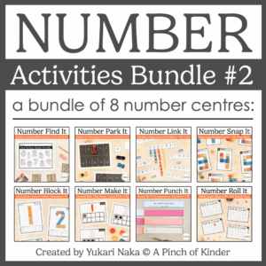 Kindergarten Number Activities Bundle #2 | Hands-On Math Centres 1–20 Cover
