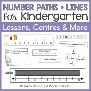 Kindergarten Number Paths and Lines | Lessons & Centres | Ontario 2026 Aligned Cover