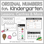 Kindergarten Ordinal Numbers Lessons & Centres | Ontario 2026 Aligned Cover