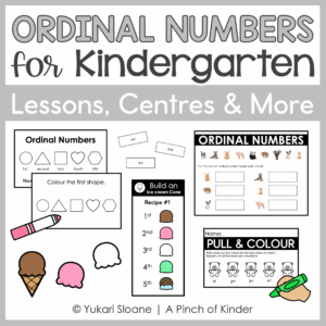 Kindergarten Ordinal Numbers Lessons & Centres | Ontario 2026 Aligned Cover