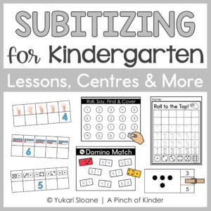 Kindergarten Subitizing Lessons & Centres | Ontario 2026 Aligned Cover