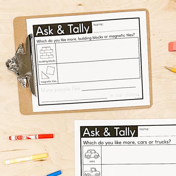 Kindergarten Tally Marks Lessons & Centres 1 Kindergarten Tally Marks Lessons & Centres 1