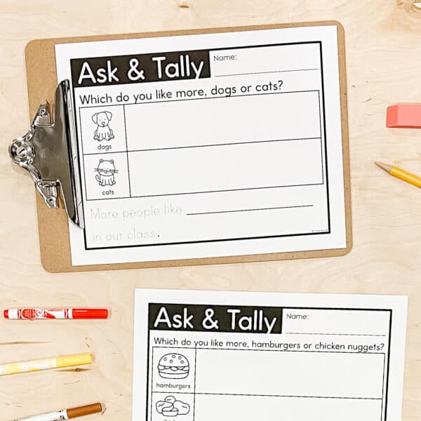 Kindergarten Tally Marks Lessons & Centres 4 Kindergarten Tally Marks Lessons & Centres 4