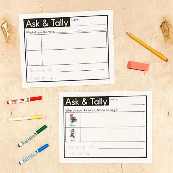 Kindergarten Tally Marks Lessons & Centres 5 Kindergarten Tally Marks Lessons & Centres 5