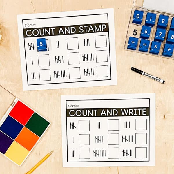 Kindergarten Tally Marks Lessons & Centres 6 Kindergarten Tally Marks Lessons & Centres 6