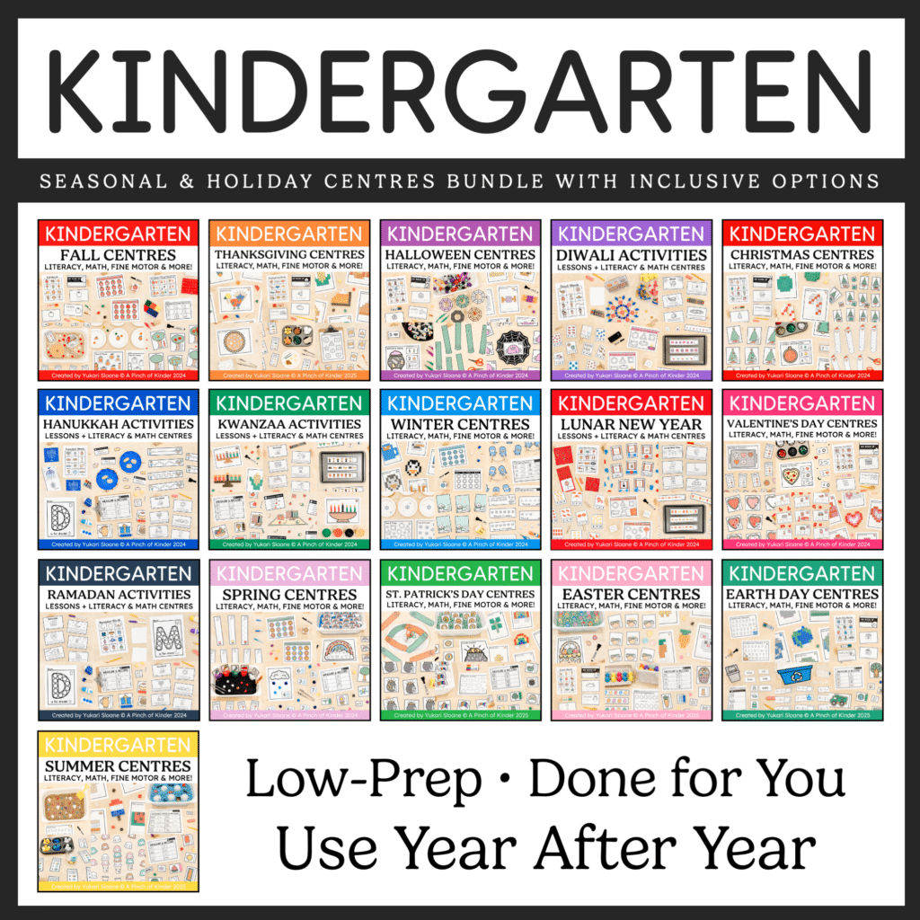 Kindergarten seasonal and inclusive holiday centre bundle cover final