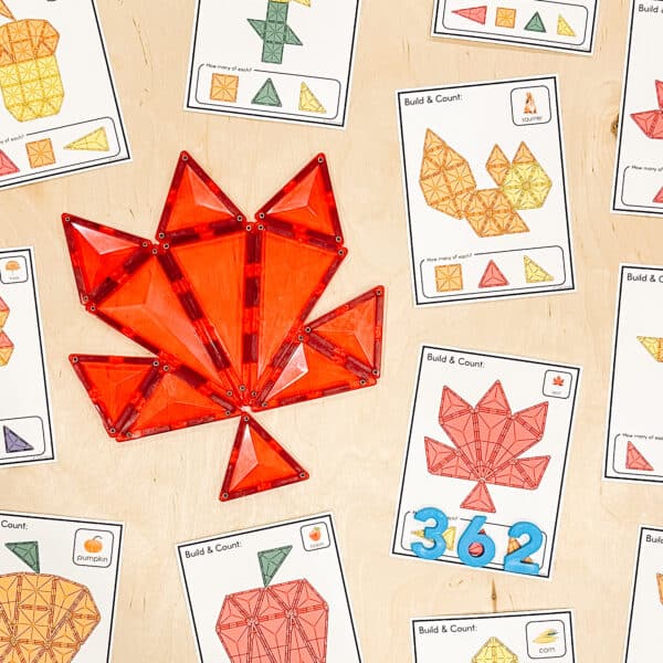 Magnetic Tiles Build & Count Fall Magnetic Tiles Build & Count Fall
