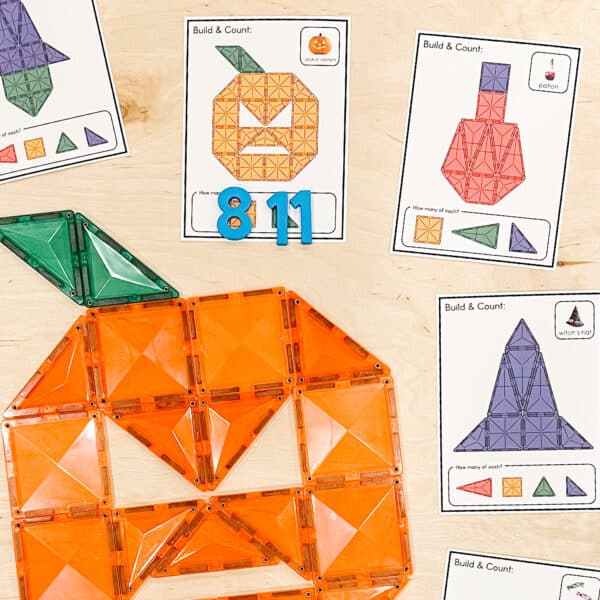 Magnetic Tiles Build & Count Halloween Magnetic Tiles Build & Count Halloween