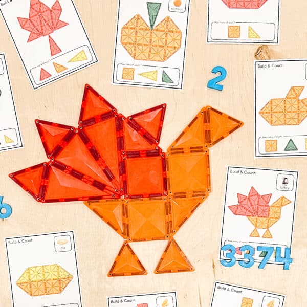 Magnetic Tiles Build & Count Thanksgiving Magnetic Tiles Build & Count Thanksgiving