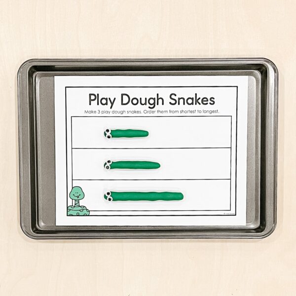 Measurement Play Dough Snakes Measurement Play Dough Snakes