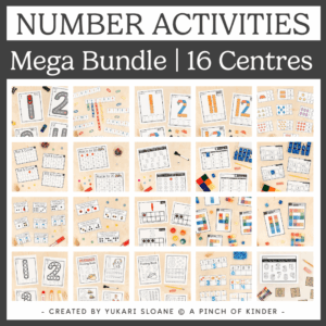 Kindergarten number activities mega bundle