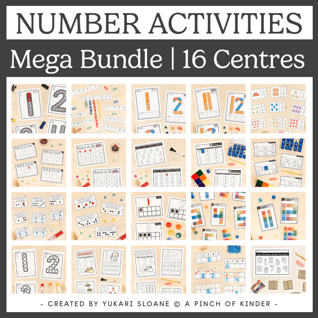 Kindergarten number activities mega bundle