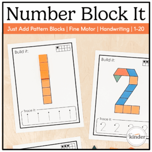 Number Block It! | Pattern Block Building Mats 1–20 Cover