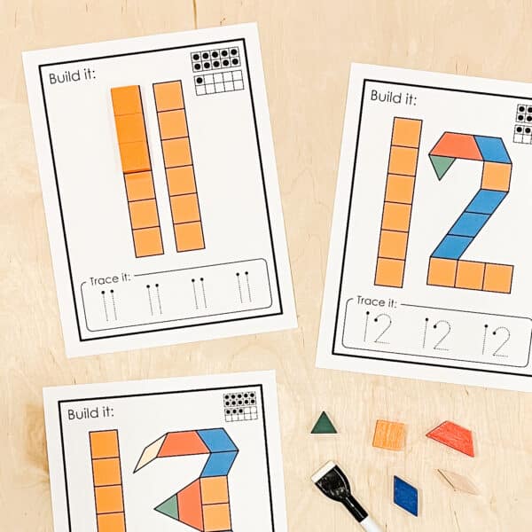 Number Block It! | Pattern Block Building Mats 3 Number Block It! | Pattern Block Building Mats 3