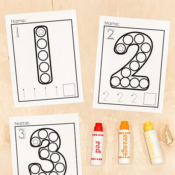 Number Dab It! | Bingo Dauber Number Formation 1–10 Number Dab It! | Bingo Dauber Number Formation 1–10