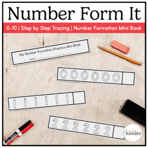 Number Form It! | Number Formation Mini Book 0–10 Cover