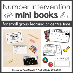 Number Intervention Mini Books for Numbers 1-10 | Kindergarten Math Small Groups Cover