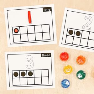 Number Make It! | Play Dough Number Mats 1–20 | Kindergarten Math Centre