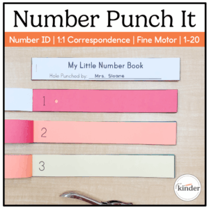 Number Punch It | Hole Punch Book | 1-20 | Fine Motor Cover