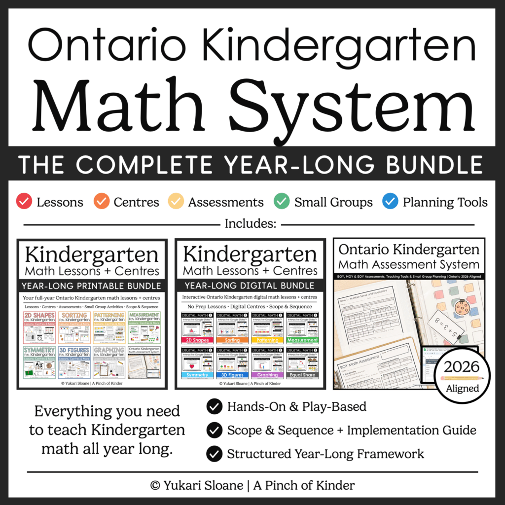 Ontario Kindergarten Math System Cover