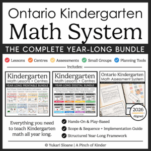 Ontario Kindergarten Math System Cover