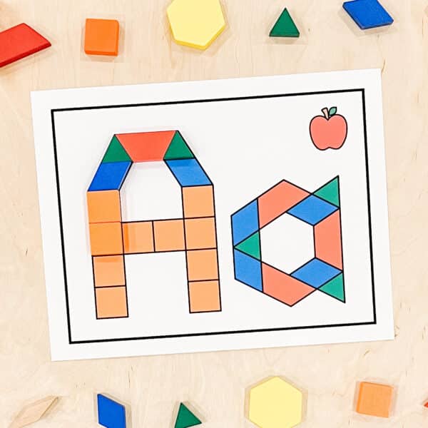 Pattern Block Letter Mats Pattern Block Letter Mats