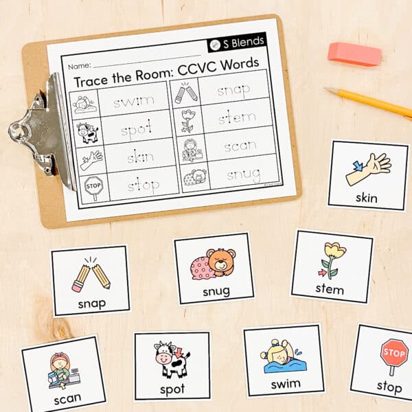 Phonics Based Write the Room CCVC and CVCC 2 Phonics Based Write the Room CCVC and CVCC 2
