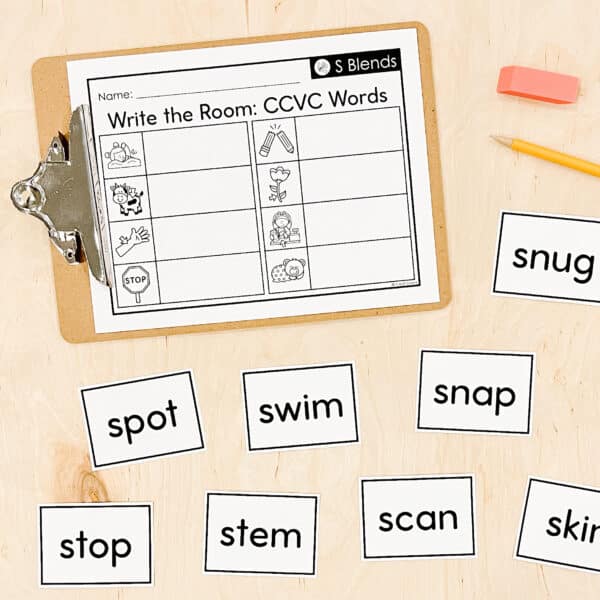 Phonics Based Write the Room CCVC and CVCC 5 Phonics Based Write the Room CCVC and CVCC 5