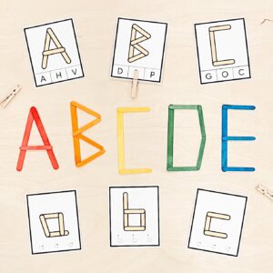 Popsicle Stick Letter Cards