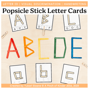 Popsicle Stick Letter Cards Cover