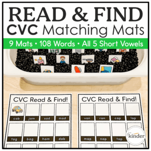 Read & Find CVC Matching Mats Cover