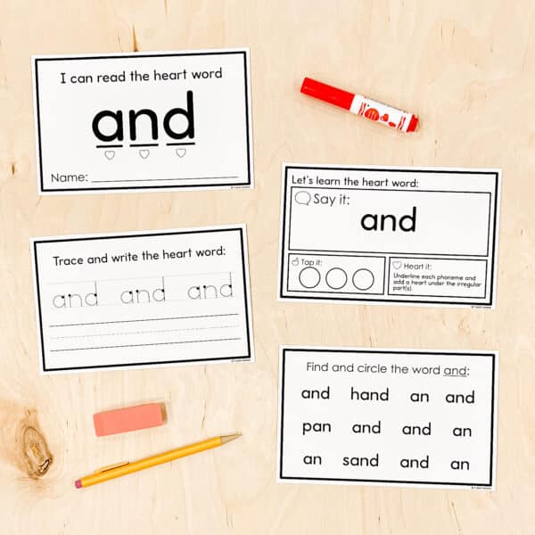 heart word mini books set 1 heart word mini books set 1